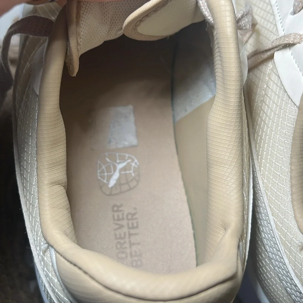PUMA Carina Street Better Platform Sneakers Cream & White Casual‎ Comfy Leather